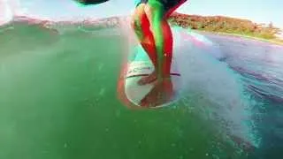 3D GoPro Longboard Surfing Harley Ingleby