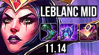 LEBLANC vs LISSANDRA (MID) | Rank 2 LeBlanc, 7 solo kills, Legendary | BR Challenger | v11.14