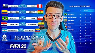 Simulo y Prediccion ELIMINATORIAS al MUNDIAL QATAR 2022 en FIFA 22 - Fecha 17 y Fecha 18