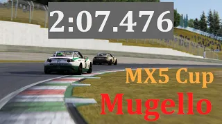 MX5 Cup / Mugello / 2:07.476 Personal Best Lap