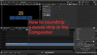 How to roundtrip a strip in the Compositor in Blender Video Sequence Editor