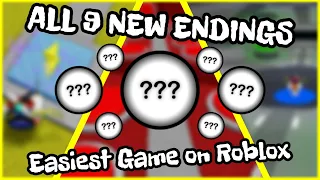 HOW TO GET ALL 9 NEW ENDINGS IN Easiest Game on Roblox (NEW UPDATE! ALIEN ENDINGS)