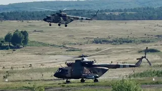 Mi-24 and Mi-17 helicopters in combat. | Ukraine war footage 2022 #ukrainewarnews