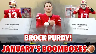 BROCK PURDY SEASON!!! 🔥 Opening January's Elite, Platinum, & Mid-End Football Boomboxes