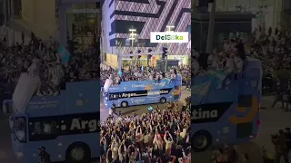 Argentina Players Victory Parade In Qatar After Winning World Cup #fifaworldcup2022