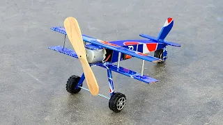 Make a Mini Airplane Fan ( Hatz CB-1 model )🛩️Amazing Airplane With Pepsi Cans