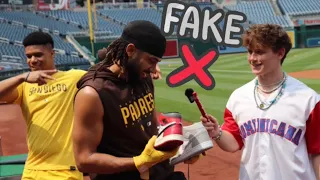 Fake Jordan TEST on MLB players!?! (Padres vs. Nationals)