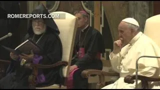 Pope meets with Aram I, head of the Catholicos of the Armenian Church of Cilicia | Vatican