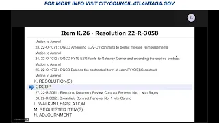 #Atlanta City Council Community Development/Human Services Committee Meeting: January 25, 2022 #a…