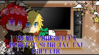 Sonic Characters React To Sonic.Exe V2 MOD |Part 1| #fnfmod #sonicexe #sonicexefnf
