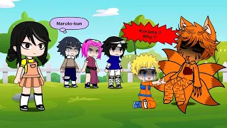 Past Naruto team 7 + Hinata in Squid game || Kurama 😔😭 || Gacha Club