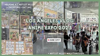 🌱ANIME EXPO 2023 VLOG!! 🌱  Travelling LA + Helping at Artist Alley🌱 Eating eating eating