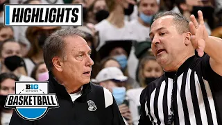 Indiana at Michigan State | Big Ten Men's Basketball | Highlights | Feb. 12, 2022