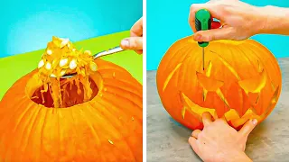 17 escalofriantemente bellas ideas decorativas para Halloween | Tallado de calabazas y otros