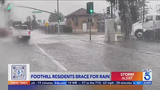 Foothill residents ready for more rain