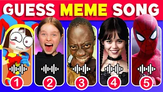 GUESS MEME & WHO'S SINGING 🎤🎵 🔥  Lay Lay, Salish Matter, Wednesday,MrBeast, Elsa, Freddy Fazbear