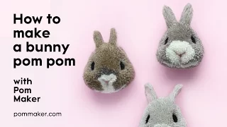 How To Make A Bunny Pompom - Pom Maker Tutorial