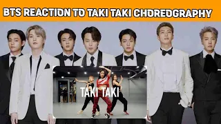 BTS REACTION - Taki Taki - DJ Snake ft. Selena Gomez, Ozuna, Cardi B / Minny Park Choreography
