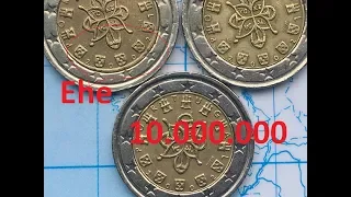 Portugal 2 EURO 2002 SELTEN Ehe 10.000.000