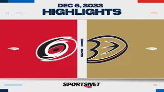 NHL Highlights | Hurricanes vs. Ducks - December 7, 2022