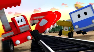 Kleinen Trucks | Der Bahnhof - Lerne mit den kleinen Trucks 👶 🚚 Lehrreiche Cartoons für Kinder