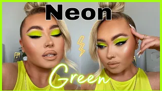 💚 NEON GREEN 💚 Summer Makeup Tutorial | GRWM