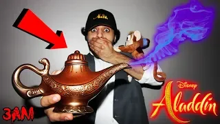 (ACTUALLY WORKS) DON’T RUB THE OFFICIAL DISNEY ALADDIN GENIE LAMP AT 3AM. THREE WISHES! gone wrong