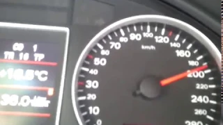 Audi A4 2.0TS 2008 B7 Quattro 220hp acceleration 0-200 km/h