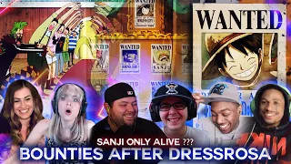 Mugiwara Crew Bounties After Dressrosa ! Sanji Only Alive ! Reaction Mashup