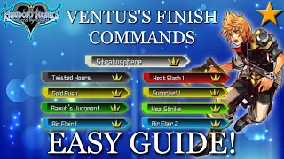 How to Easily get ALL of Ventus's Finish Commands - Kingdom Hearts Birth By Sleep