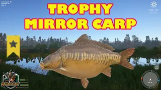 Trophy Mirror Carp from active Bear Lake hot spot - Russian Fishing 4