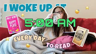 waking up at 5AM to READ VIRAL BOOKS for a WEEK (+ giveaway!)