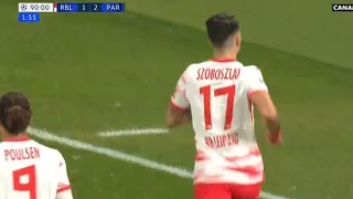 Szoboszlai crucial penalty goal vs PSG | RB Leipzig vs PSG (2-2)