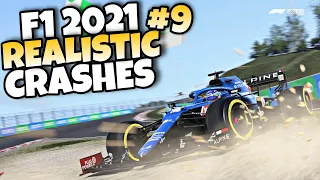 F1 2021 REALISTIC CRASHES #9