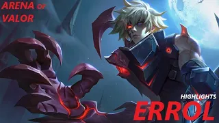 2️⃣ Highlights  Errol's gameplay l Arena of valor l AOV