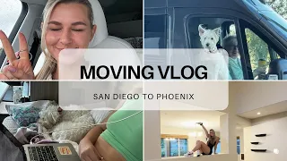 MOVING VLOG | San Diego to Phoenix | My First Night