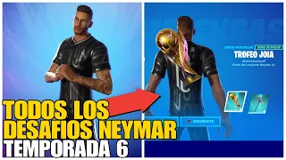 COMO COMPLETAR TODOS LOS DESAFÍOS DE NEYMAR JR (UBICACIÓN) en FORTNITE TEMPORADA 6, CAPÍTULO 2