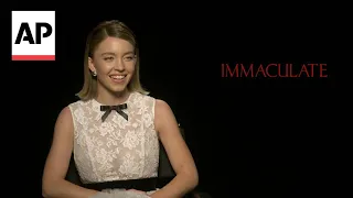 Sydney Sweeney on 'primal, guttural rage' in 'Immaculate' | AP interview