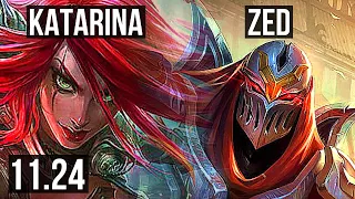 KATA vs ZED (MID) | 1.9M mastery, Legendary, 800+ games | KR Diamond | 11.24