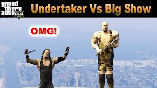 GTA 5 -  The Undertaker Vs Big Show | Helipad Ring Match | WWE | GTA V