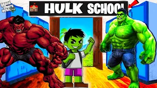 FIGHTING EVIL RED HULK to Join HULK SCHOOL In GTA 5! (NEW)