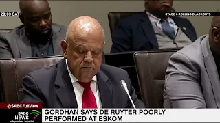 Gordhan describes de Ruyter's conduct as a smear campaign