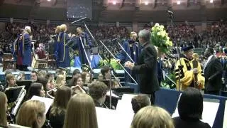 Notre Dame Graduation - President departs