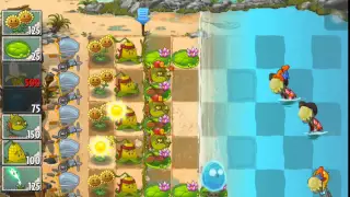 Plants vs Zombies 2 : It's About Time! - Big Wave Beach Day 28