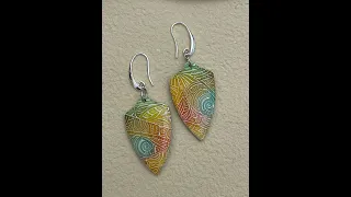 Polymer Clay Jewelry With Watercolor Technique