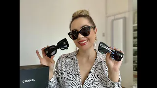 Chanel Sunglasses unboxing & try on