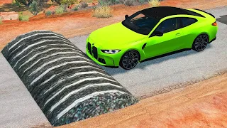 НОВЫЙ МУЛЬТФИЛЬМ ПРО МАШИНКИ АВАРИИ beamng drive CRASHES BRIDGES грузовиков игра машина