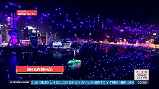 Shanghái sorprende con drones al recibir el Año Nuevo | Noticias con Ciro Gómez Leyva