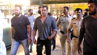 Bhai Ka Kafila 🔥 Salman Khan Makes Stylish Entry With Full Tight Security At Mumbai Airport