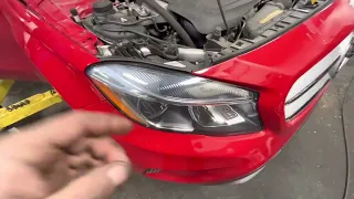 2015 MERCEDES GLA 250 HEADLAMP BULB REPLACEMENT